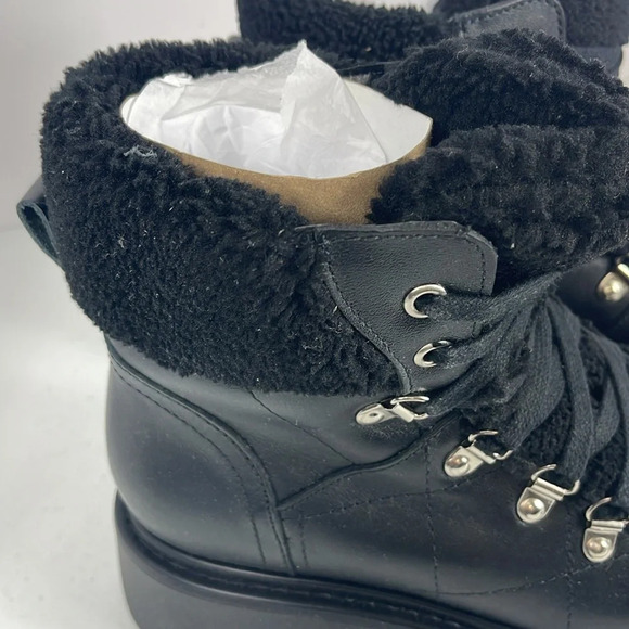 Steve Madden Women's Reyen Combat Boots Black Leather Sz 8.5 NWOB - Picture 8 of 10